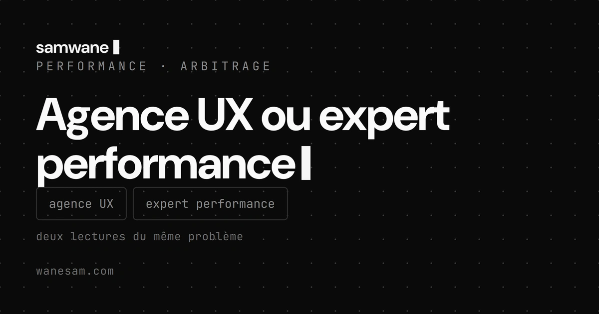 Agence UX ou expert performance : pourquoi une belle refonte peut te faire convertir moins