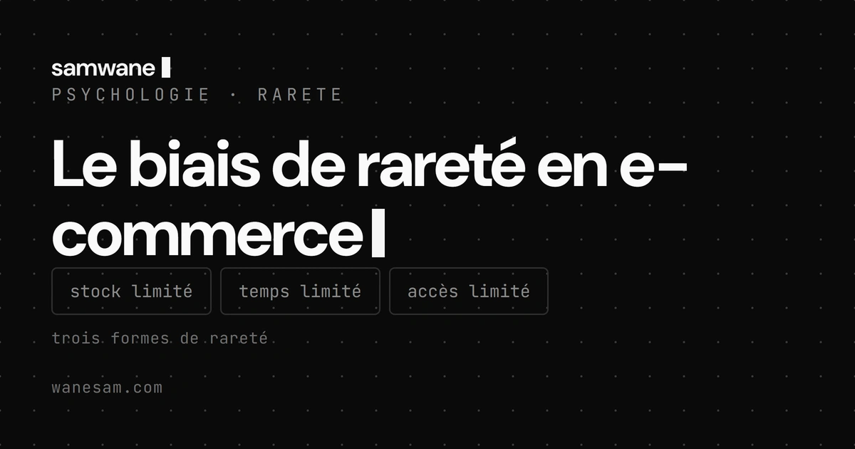 Le biais de rareté en e-commerce : l'utiliser sans détruire la confiance