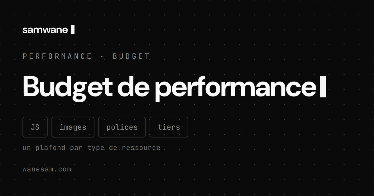 Budget de performance : ce que tu ne plafonnes pas, tu le dépenses sans t'en rendre compte
