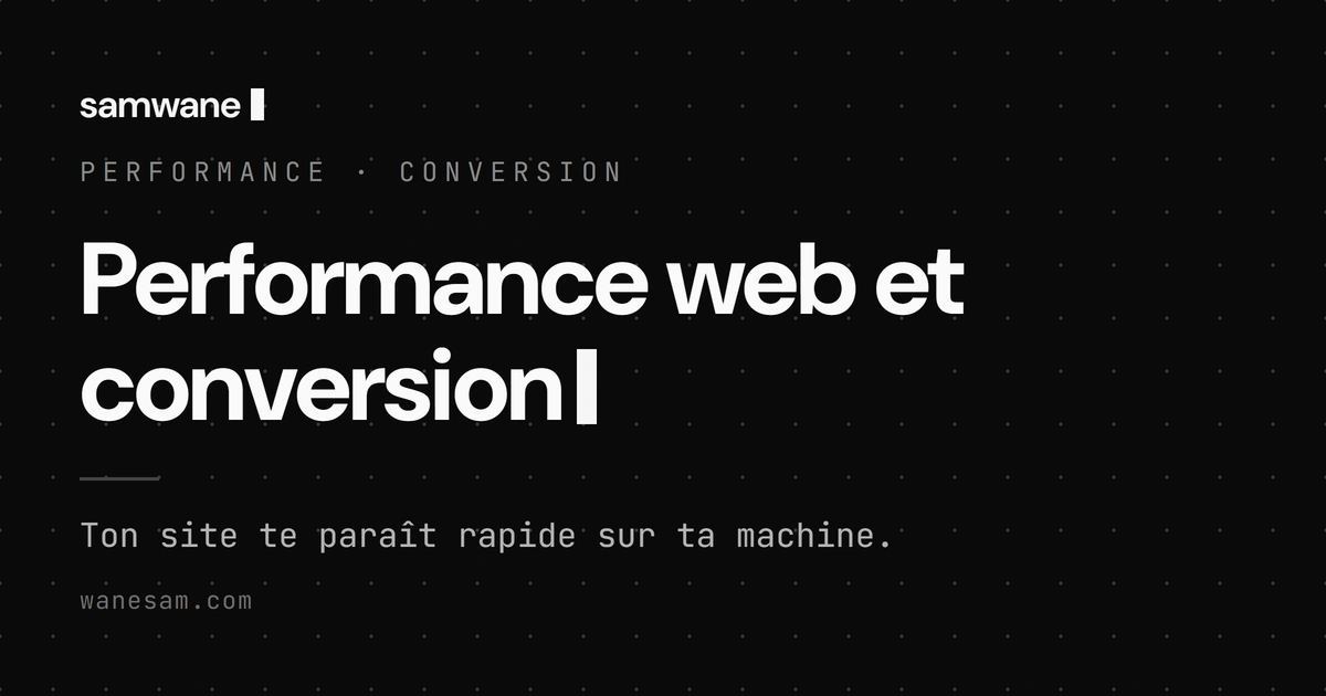 Performance web et conversion : pourquoi la vitesse est ton premier levier CRO
